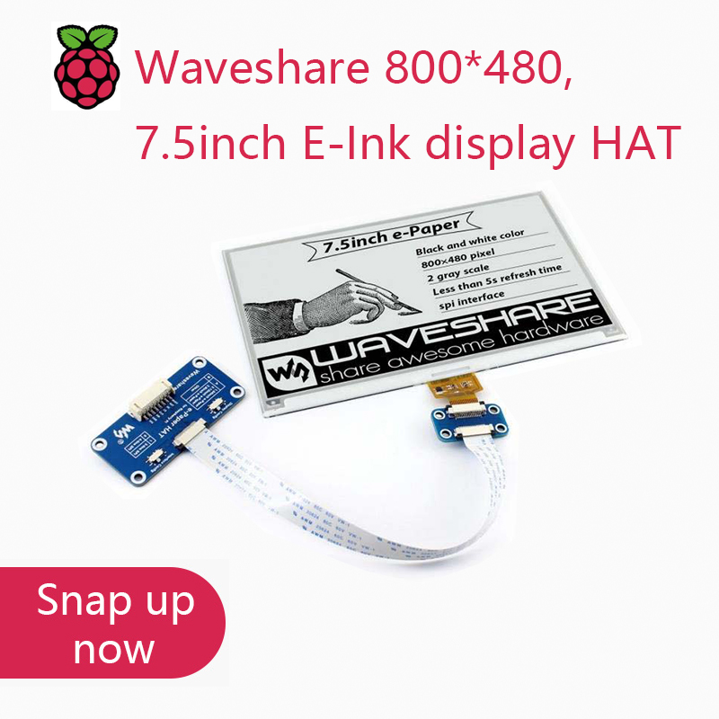 Golf Zero - จอแสดงผล E-Ink Waveshare ขนาด 800*480, 7.5