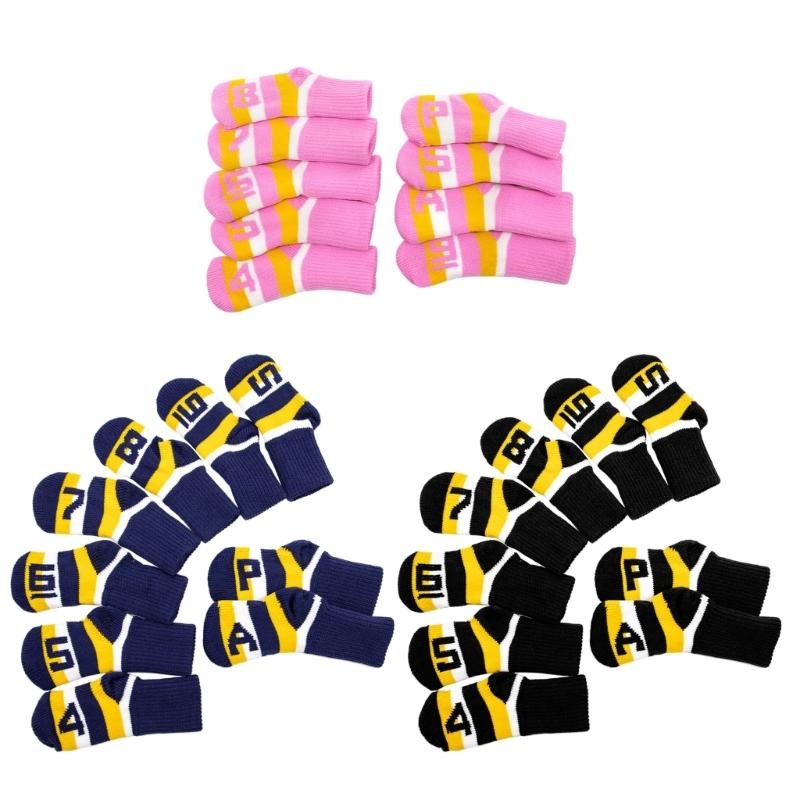 9 ชิ้นกอล์ฟเหล็ก Headcover กอล - Golf Club Iron Set บทวิจารณ์และราคา