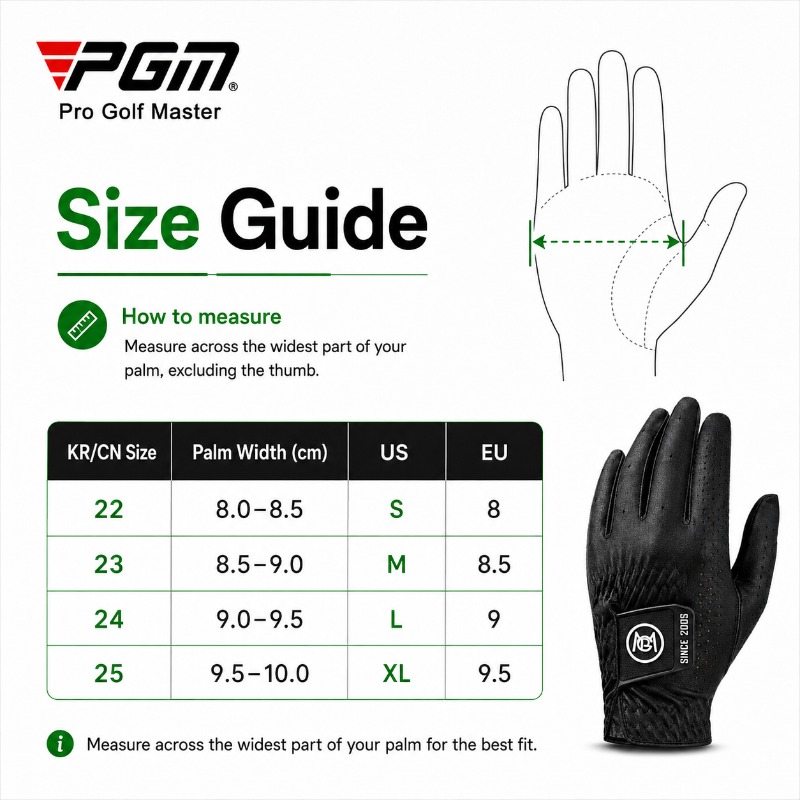 ถุงมือกอล์ฟผู้ชาย PGM ผ้ากันฝน - Golf Glove Cadet บทวิจารณ์และราคา