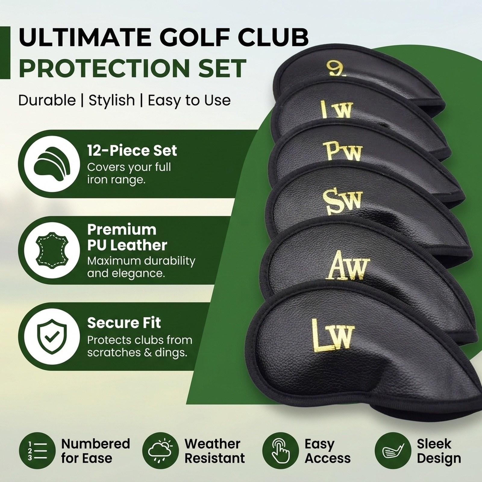 ฝาครอบหัวไม้กอล์ฟ ชุด 12 ชิ้น  - Golf Club Iron Set บทวิจารณ์และราคา